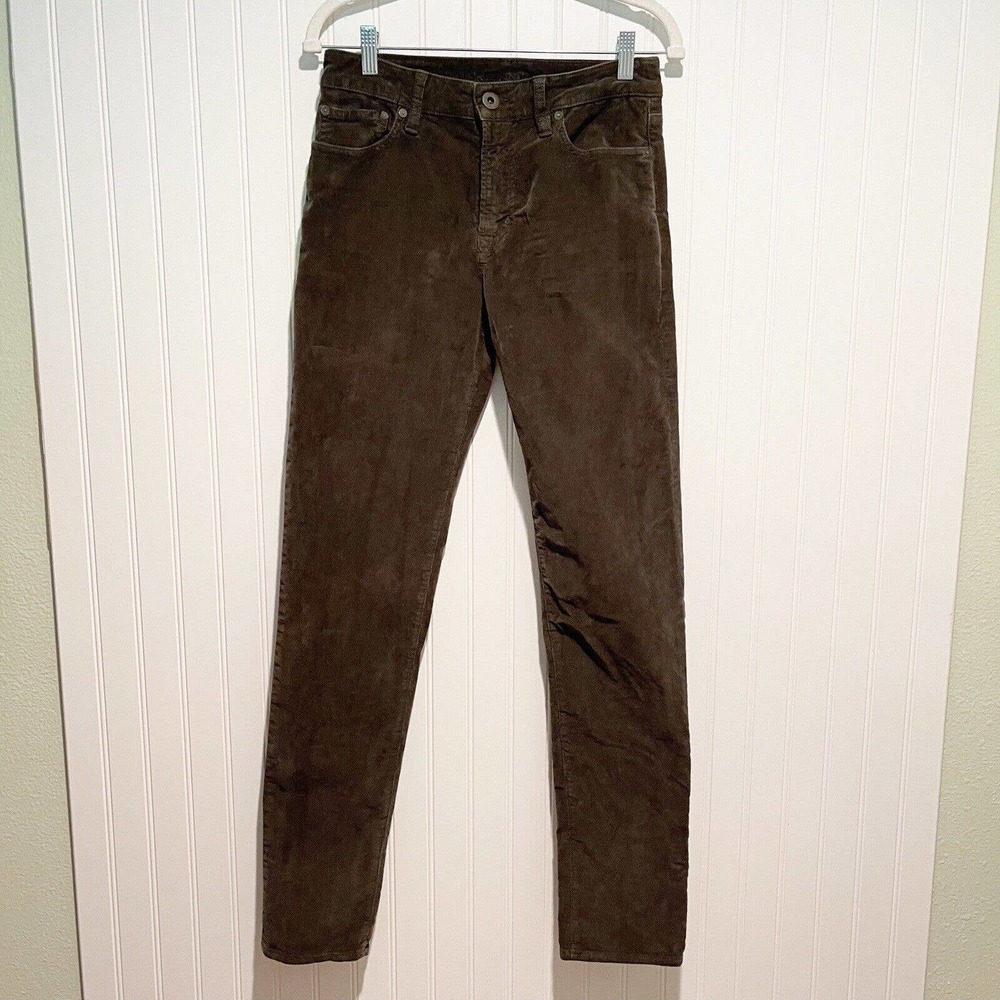 American Eagle Slim Fit Green Corduroy Pants 29x34